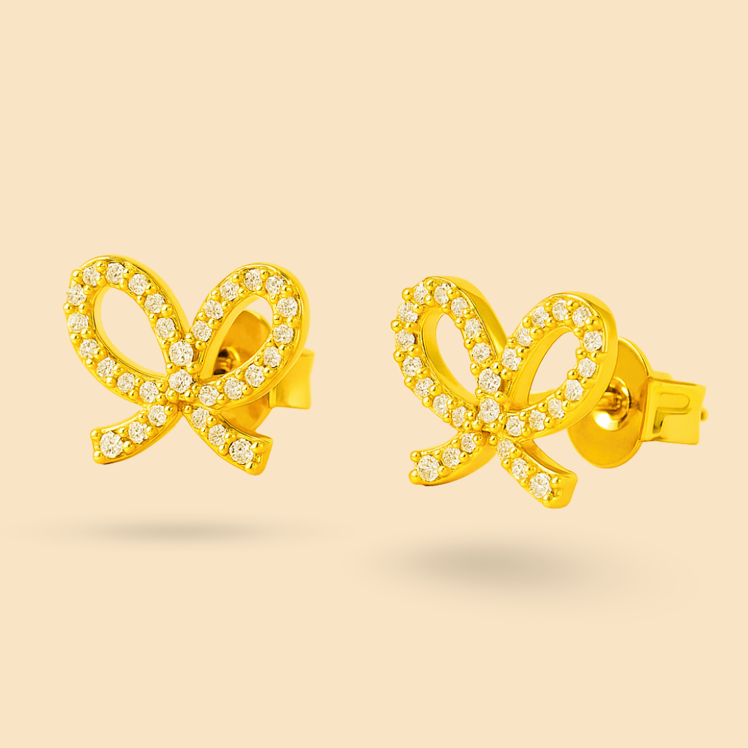 Bella Bow Earrings for Kids and Teens