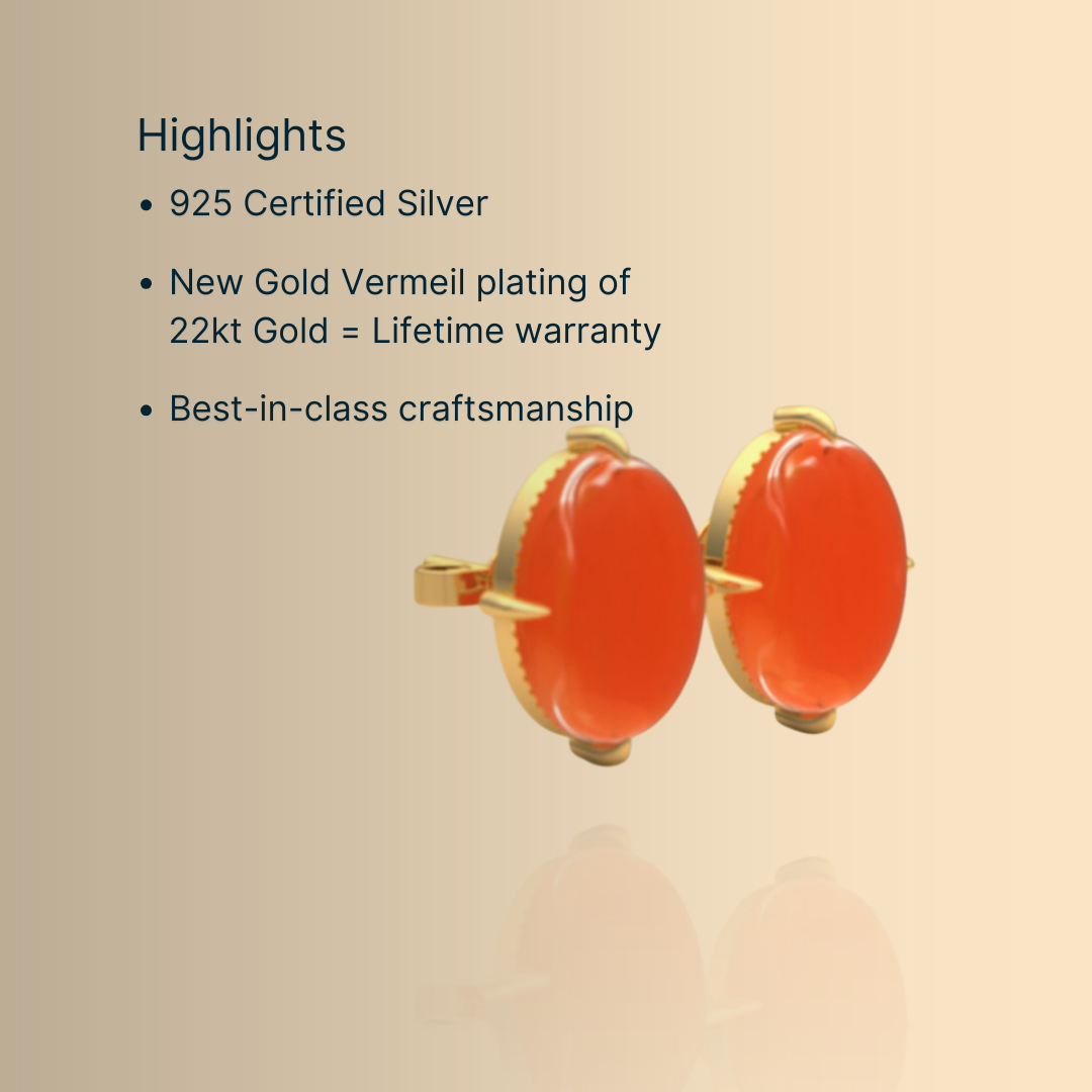 Courage Studs Coral