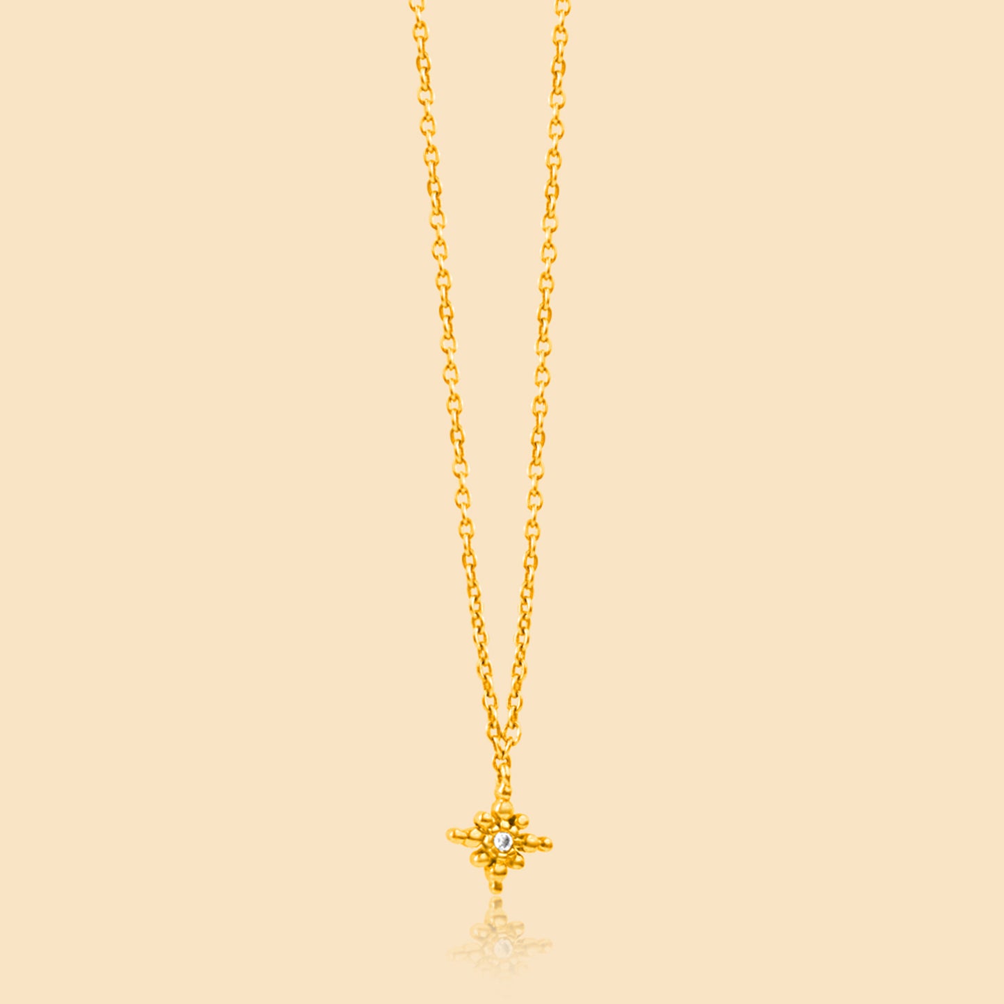 Positivity 4-petal flower necklace