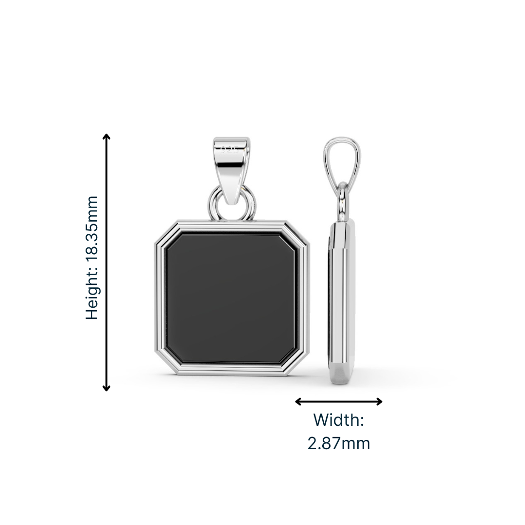 Crest Pendant Silver