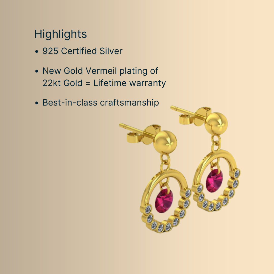 Pink Halo Earrings
