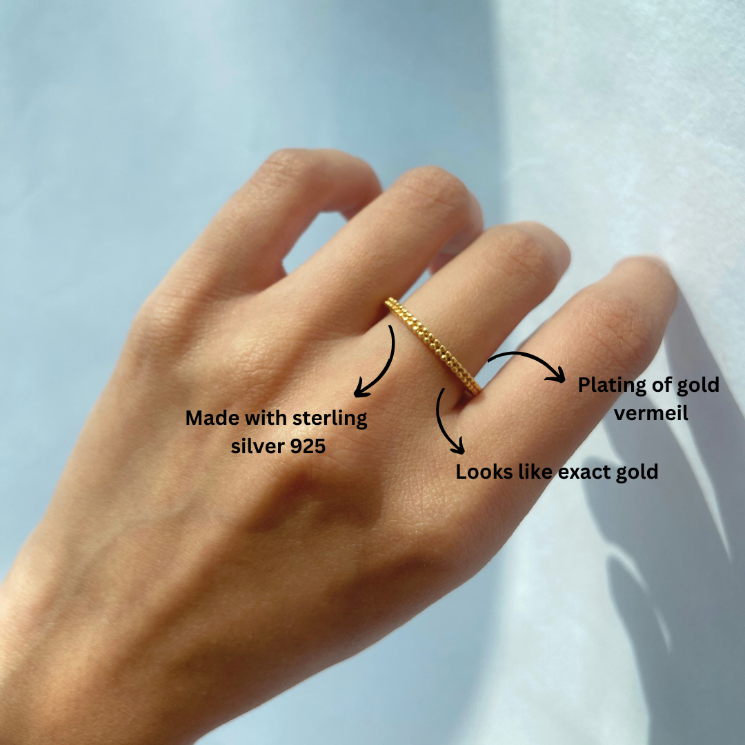 18k Gold Vermeil Sterling Silver