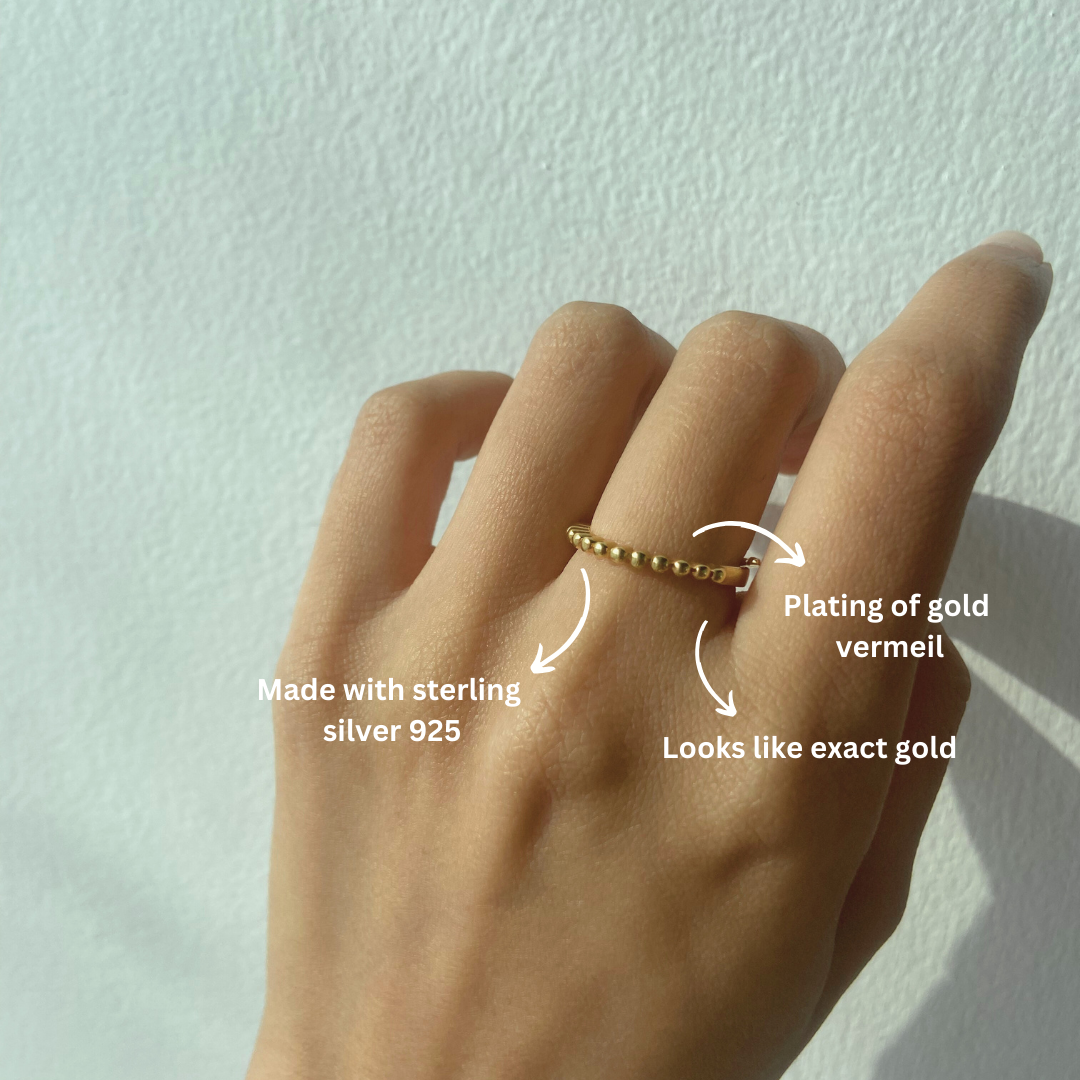 18k Gold Vermeil Sterling Silver