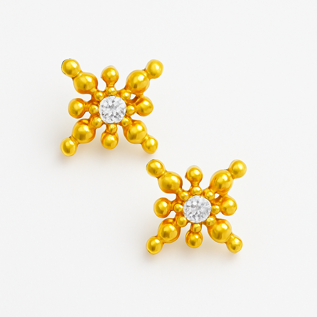 Positivity 4-petal flower Earrings