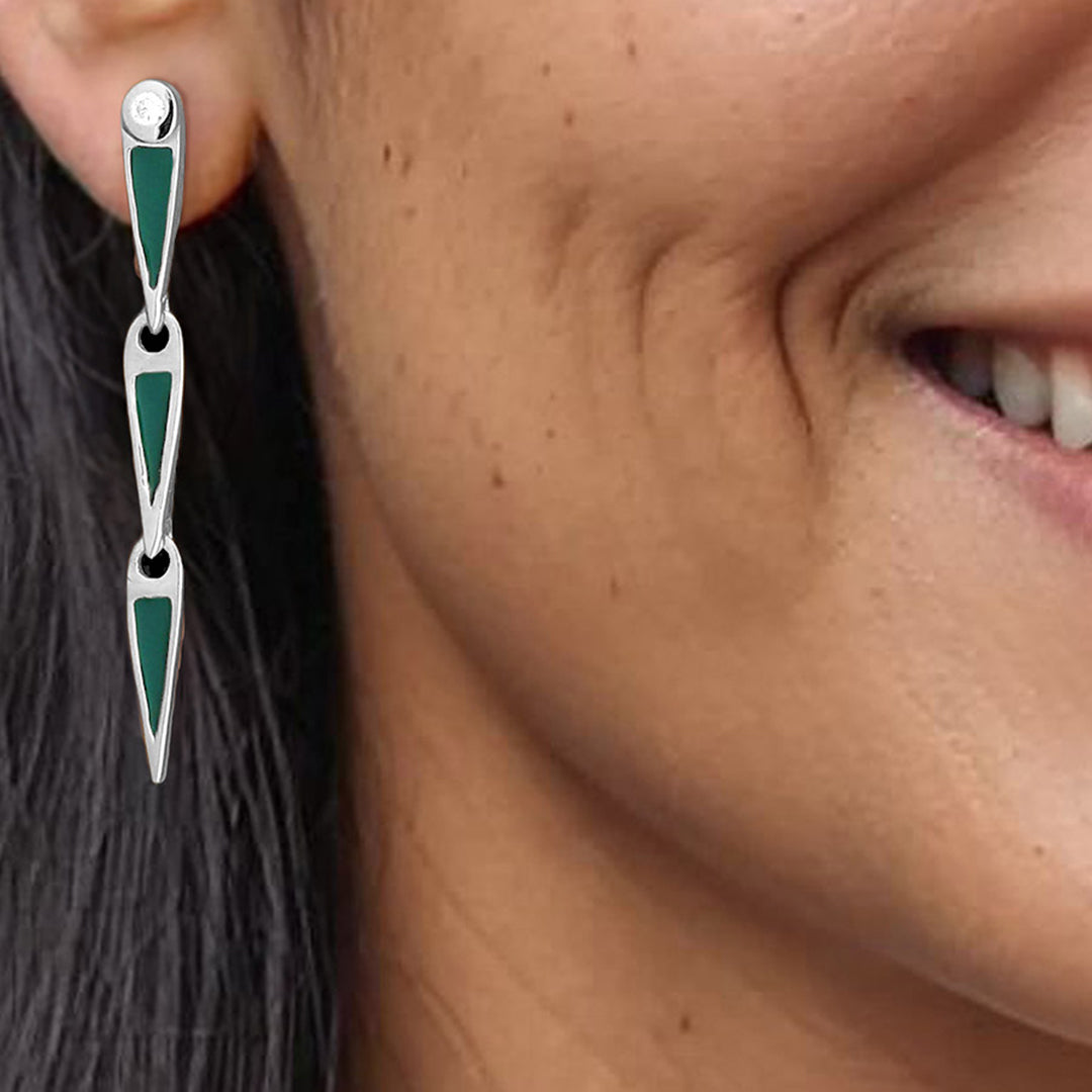 White Rhodium Plated Sterling Silver