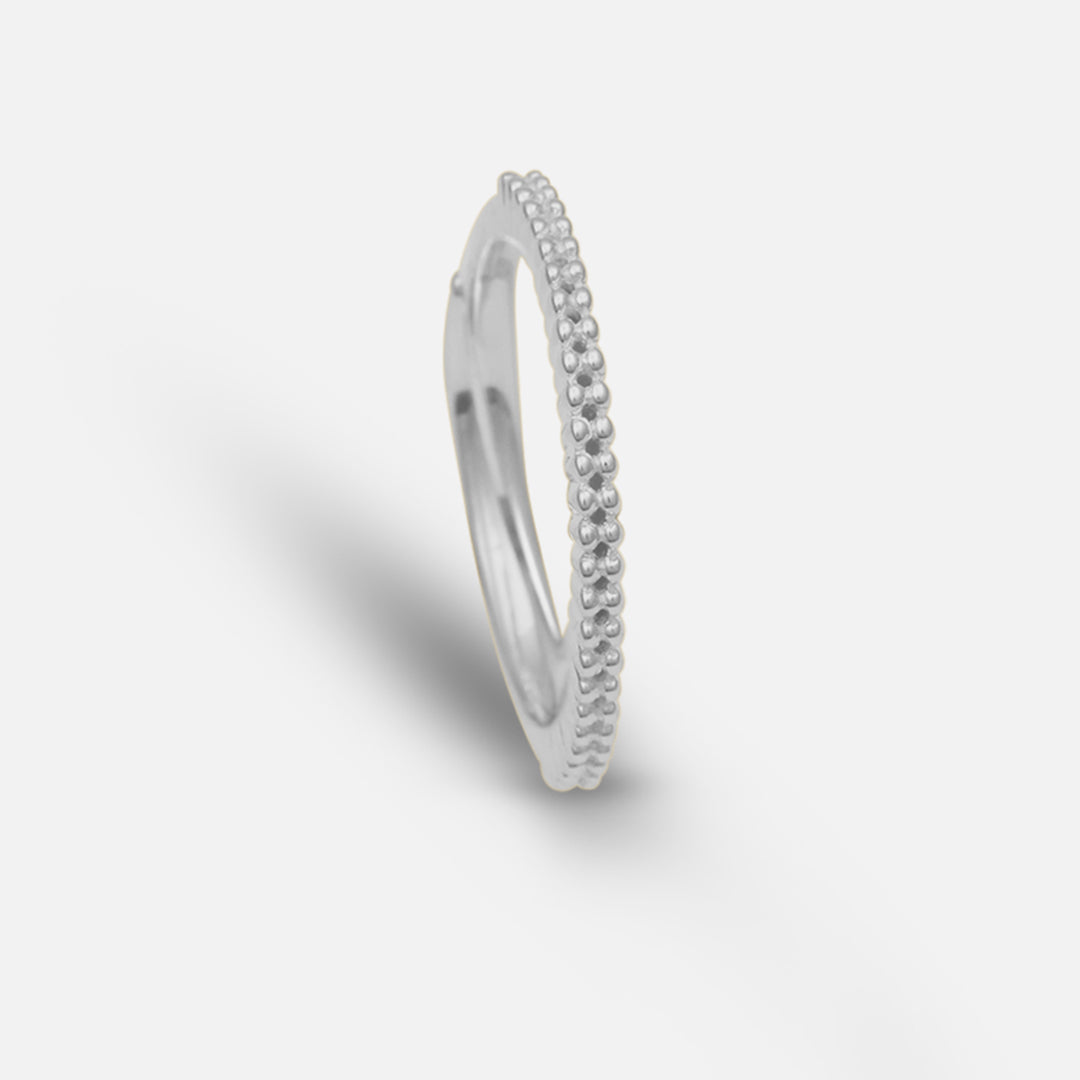 White Rhodium Plated Sterling Silver