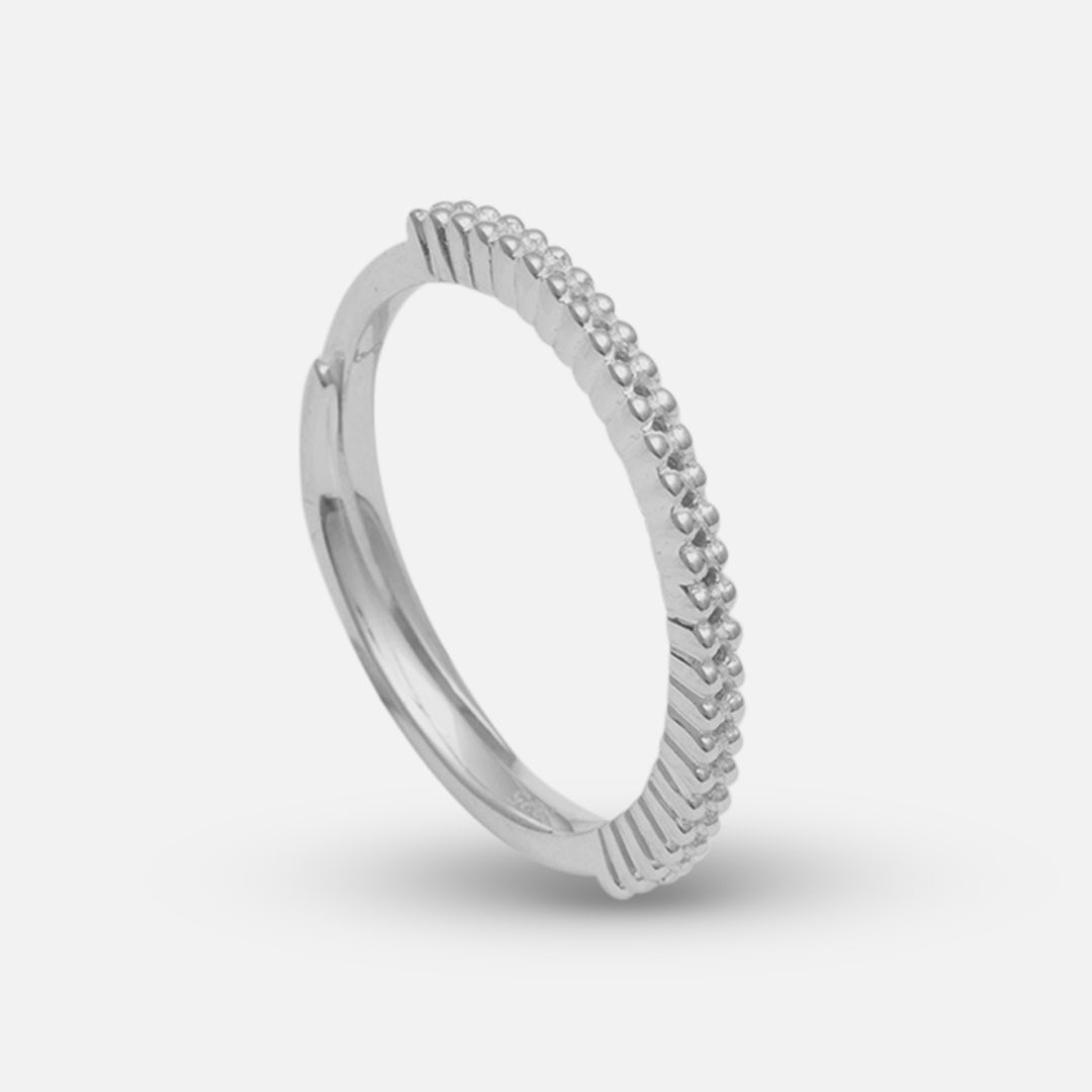 White Rhodium Plated Sterling Silver
