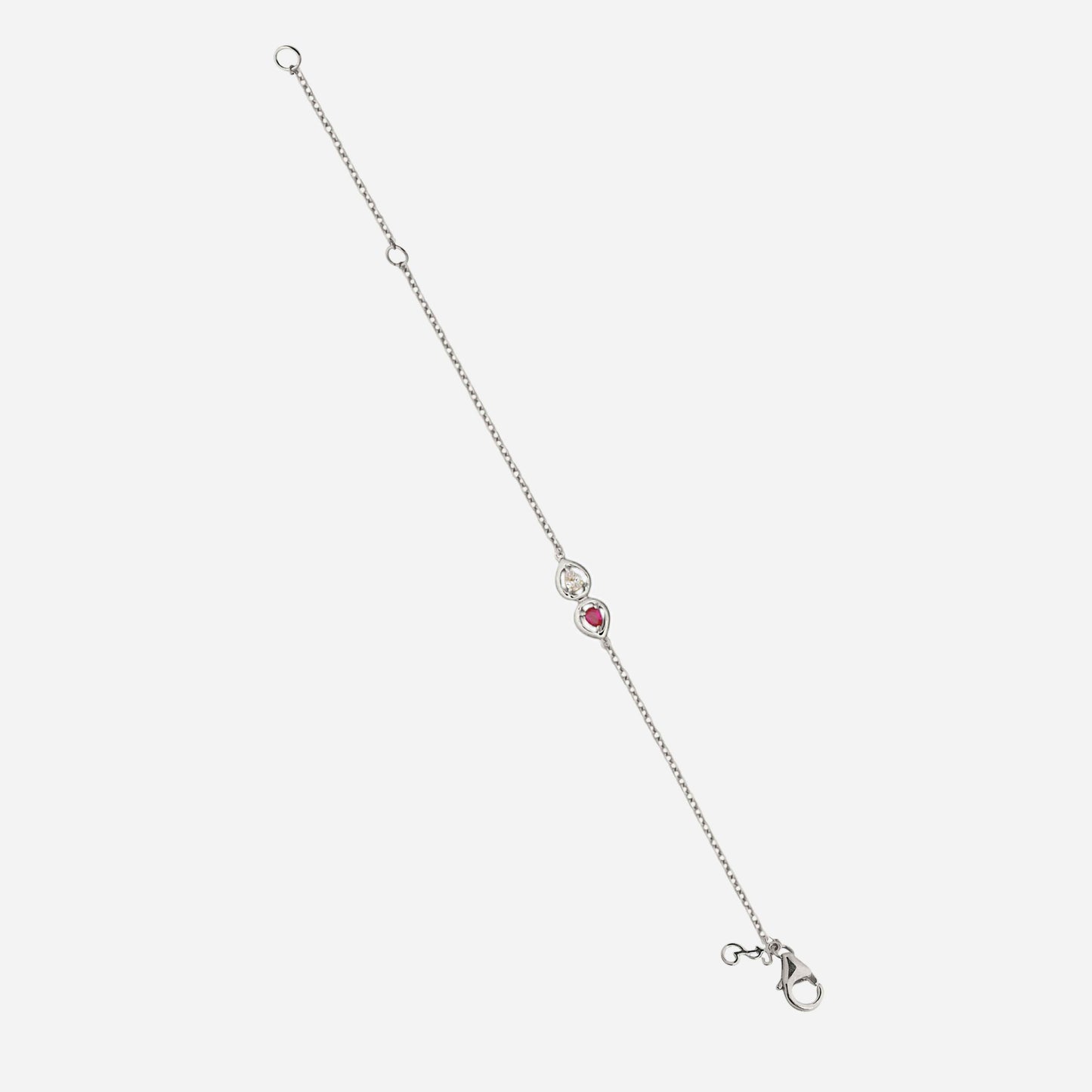 White Rhodium Plated Sterling Silver