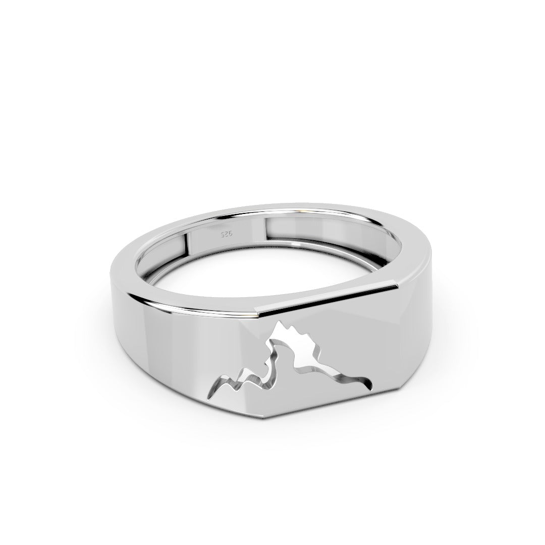 Riven Ring Silver