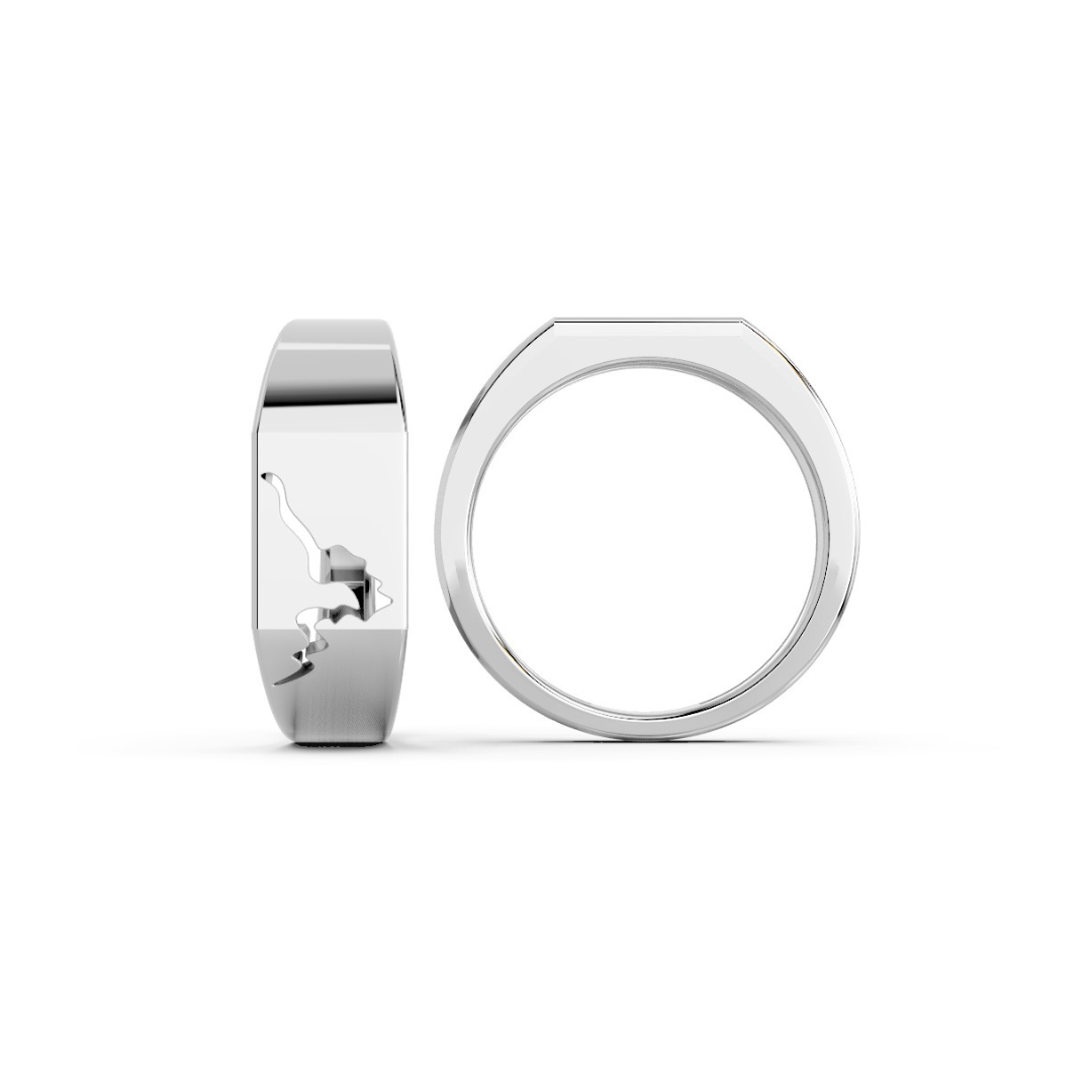 Riven Ring Silver