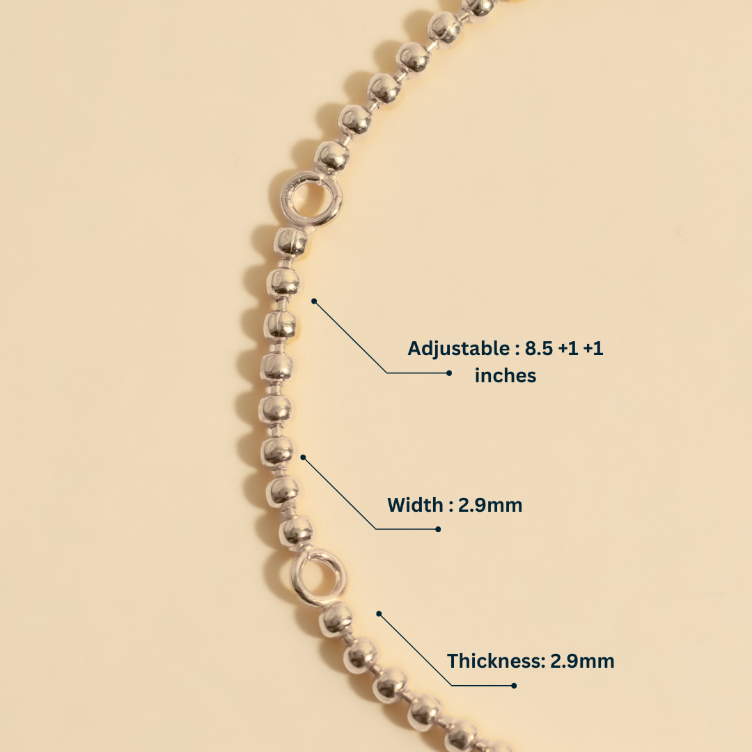 Solarity Anklet Silver