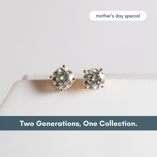 Solitaire Stud Earrings