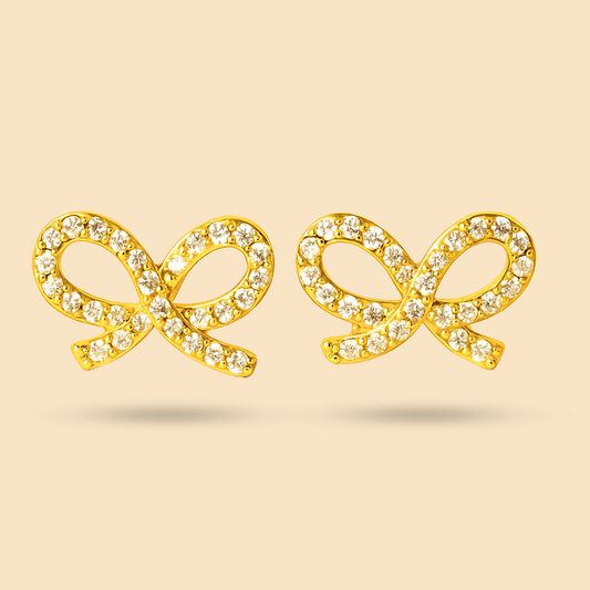 Bella Bow Earrings for Kids and Teens