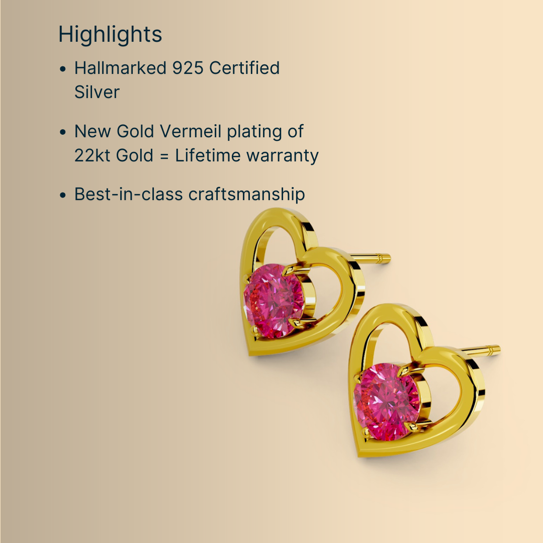 Heartline Studs