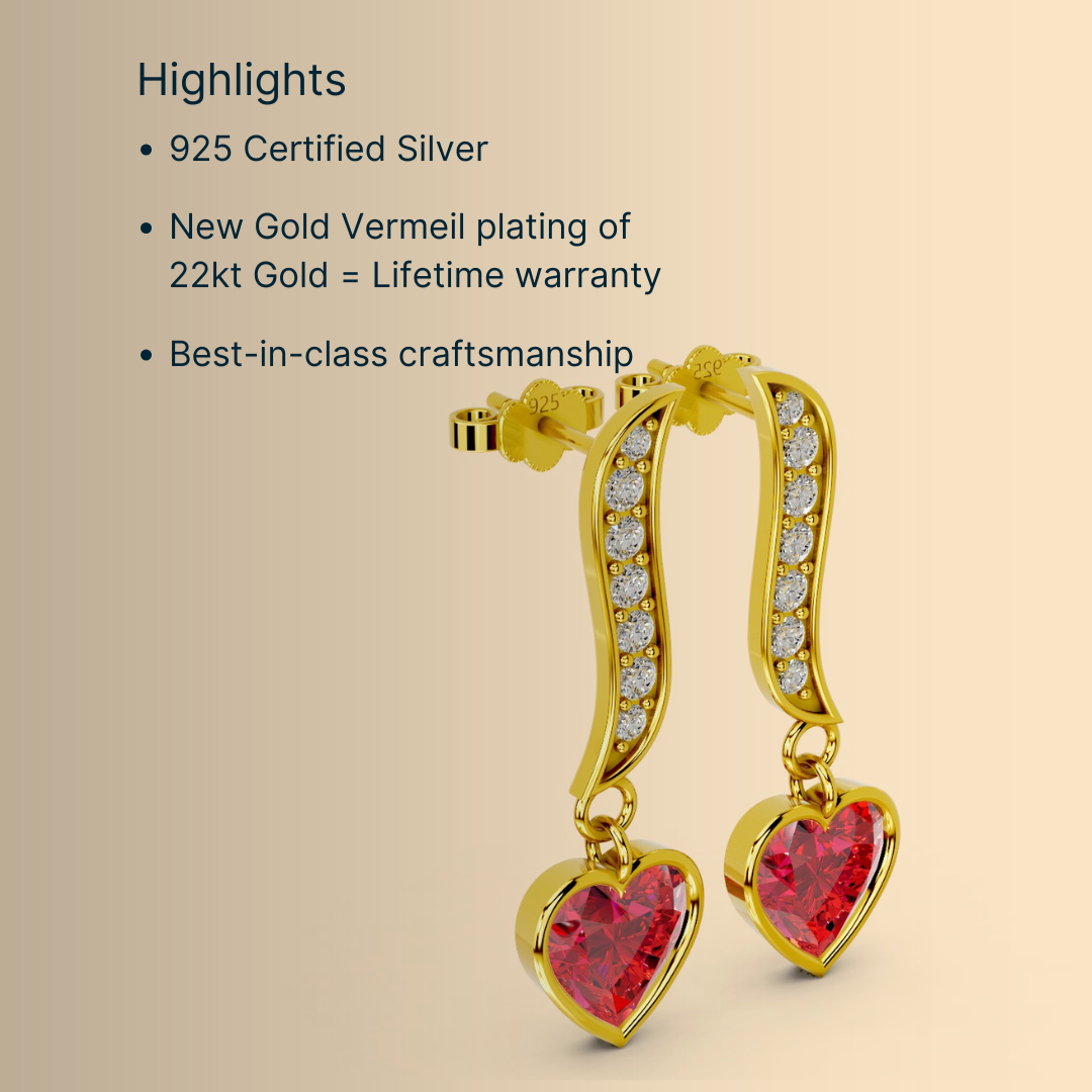 Crimson Love Earrings