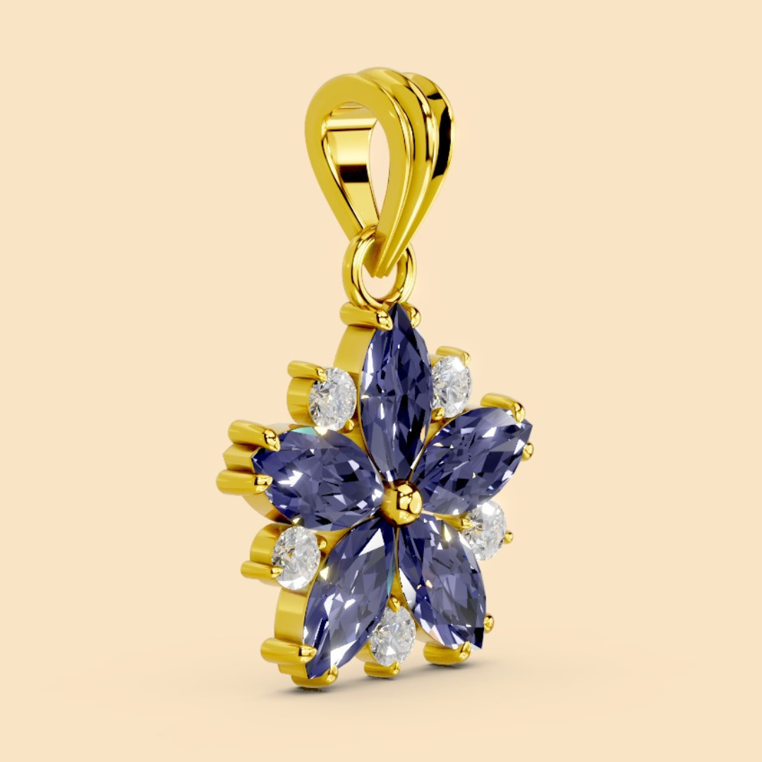 Allure Pendant Blue (without chain)