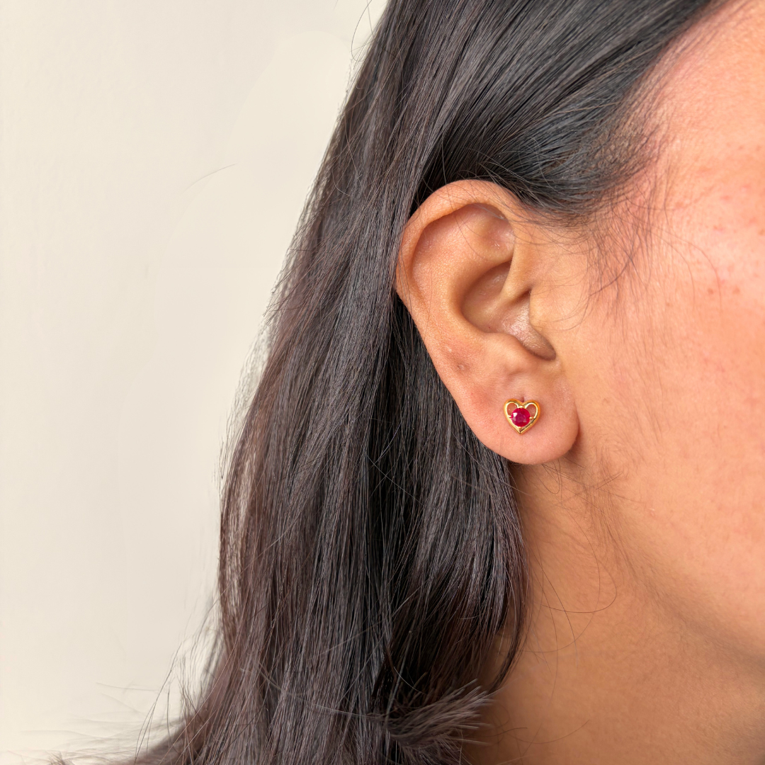 Heartline Studs