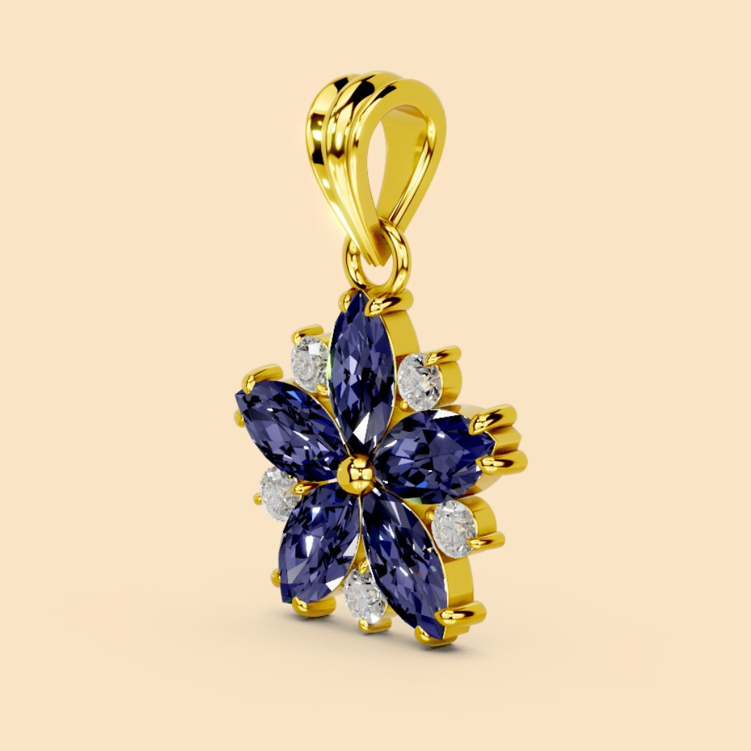 Allure Pendant Blue (without chain)