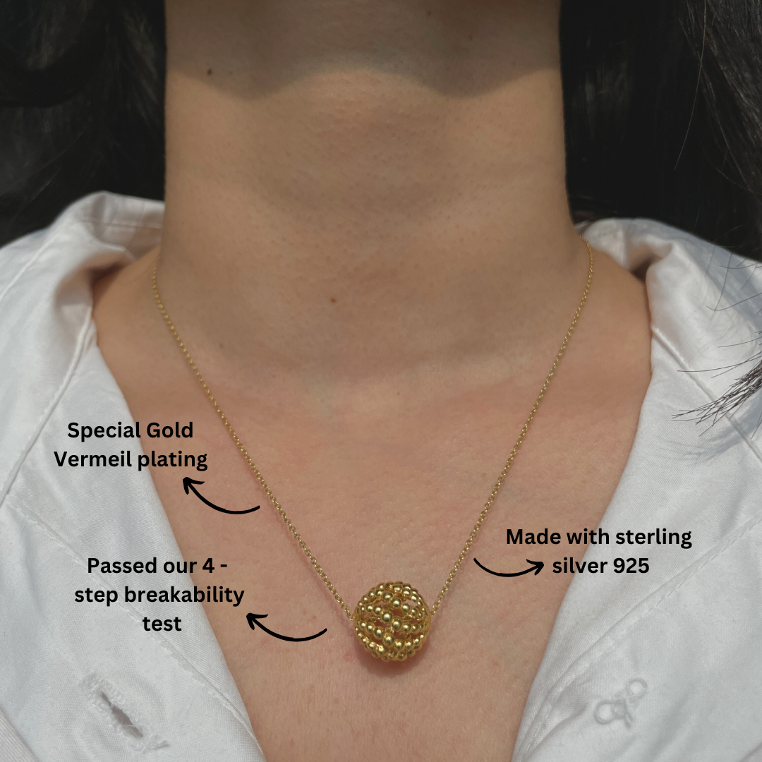 18k Gold Vermeil Sterling Silver