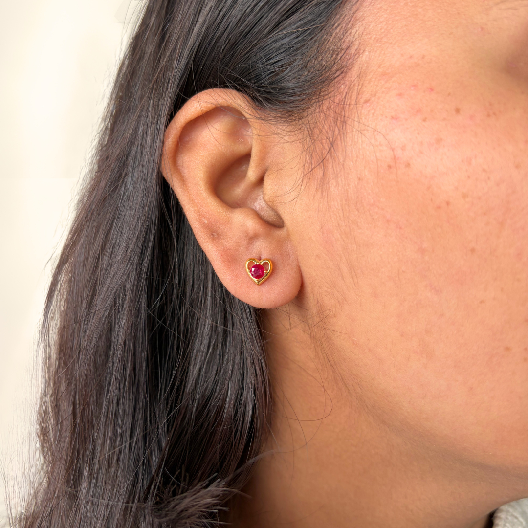 Heartline Studs