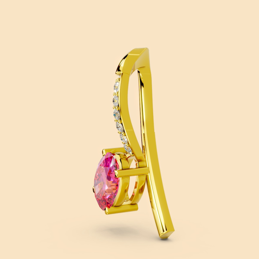 Aflame Pendant (Without Chain)