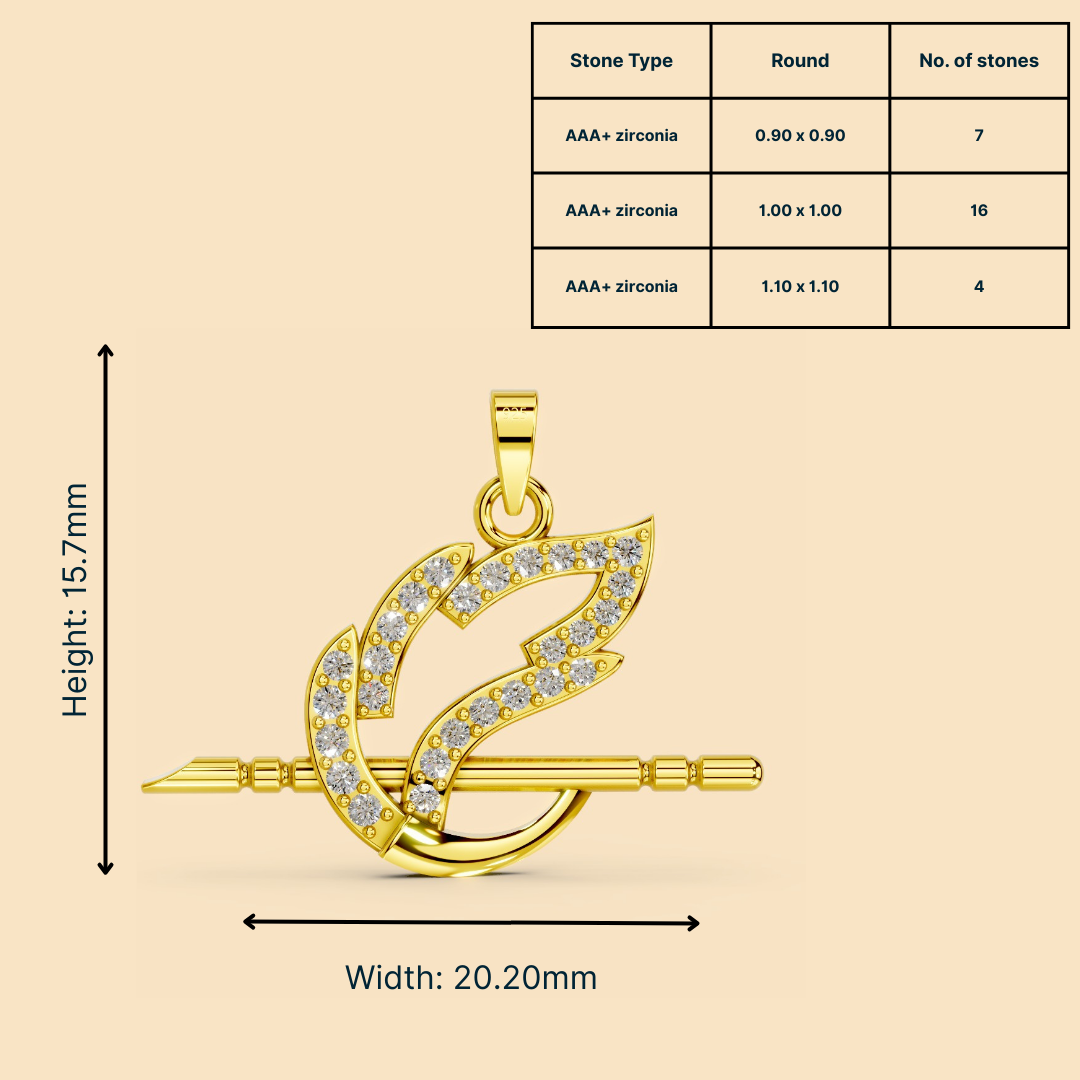 Krishna Pendant (Without chain)