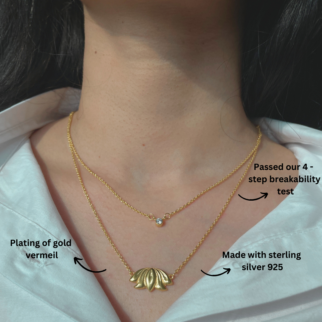 18k Gold Vermeil Sterling Silver