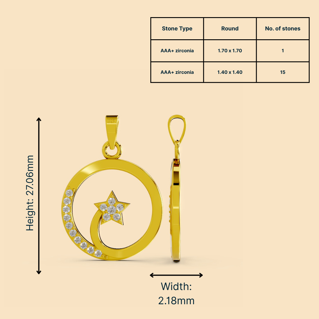 Shyne Pendant (Without chain)