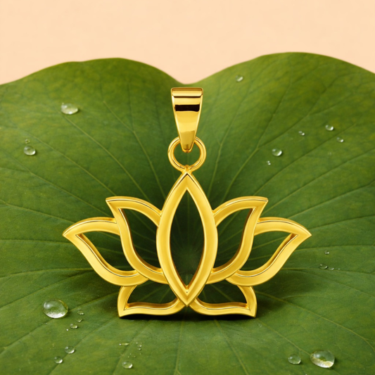 Lotus  Pendant (Without chain)