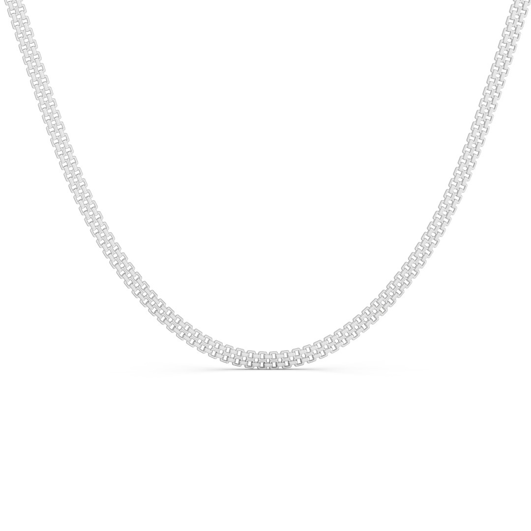 Eternity Twin Chain in 925 Silver