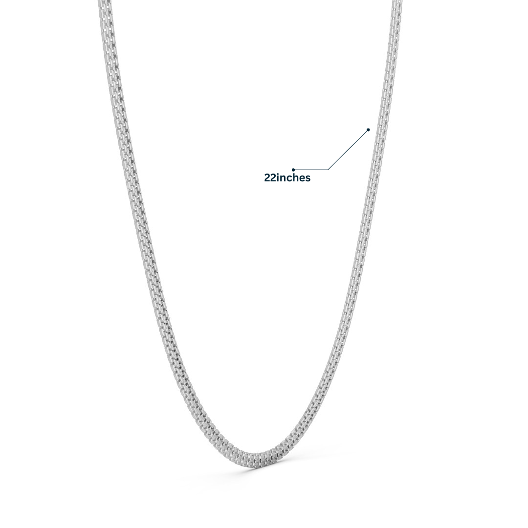 Eternity Twin Chain in 925 Silver