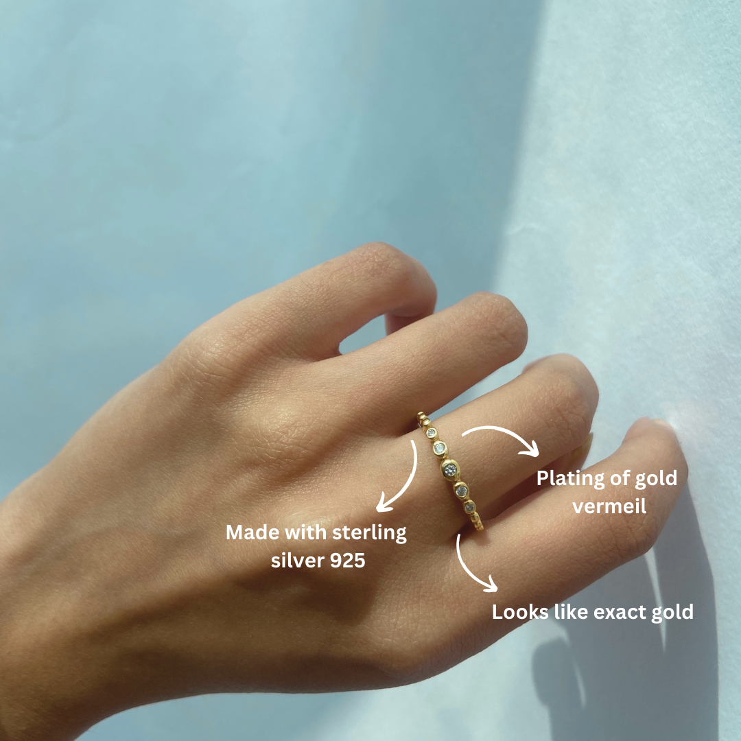 18k Gold Vermeil Sterling Silver