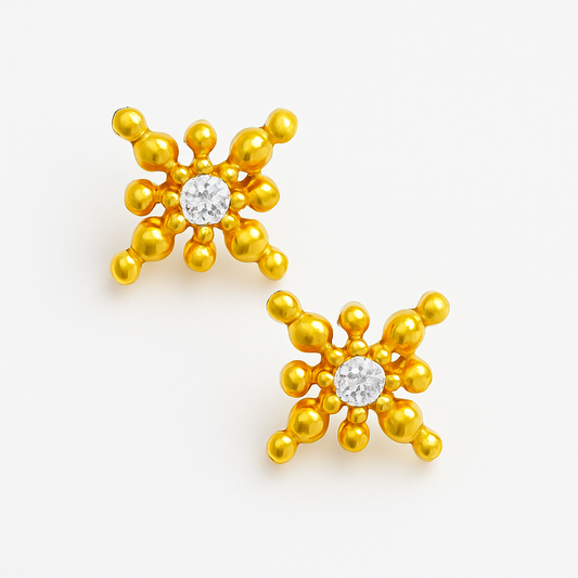 Positivity 4-petal flower Earrings