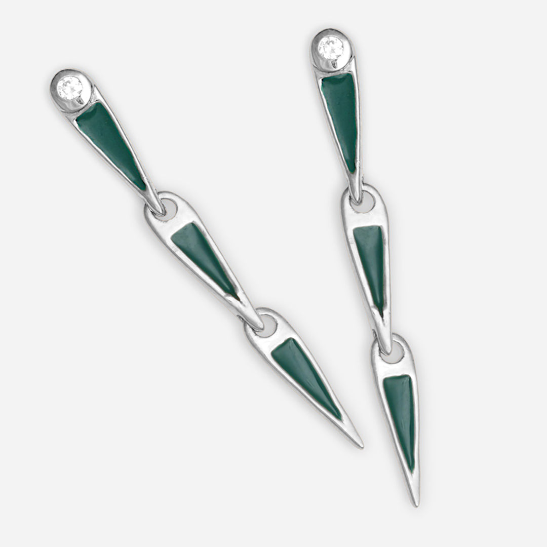 White Rhodium Plated Sterling Silver
