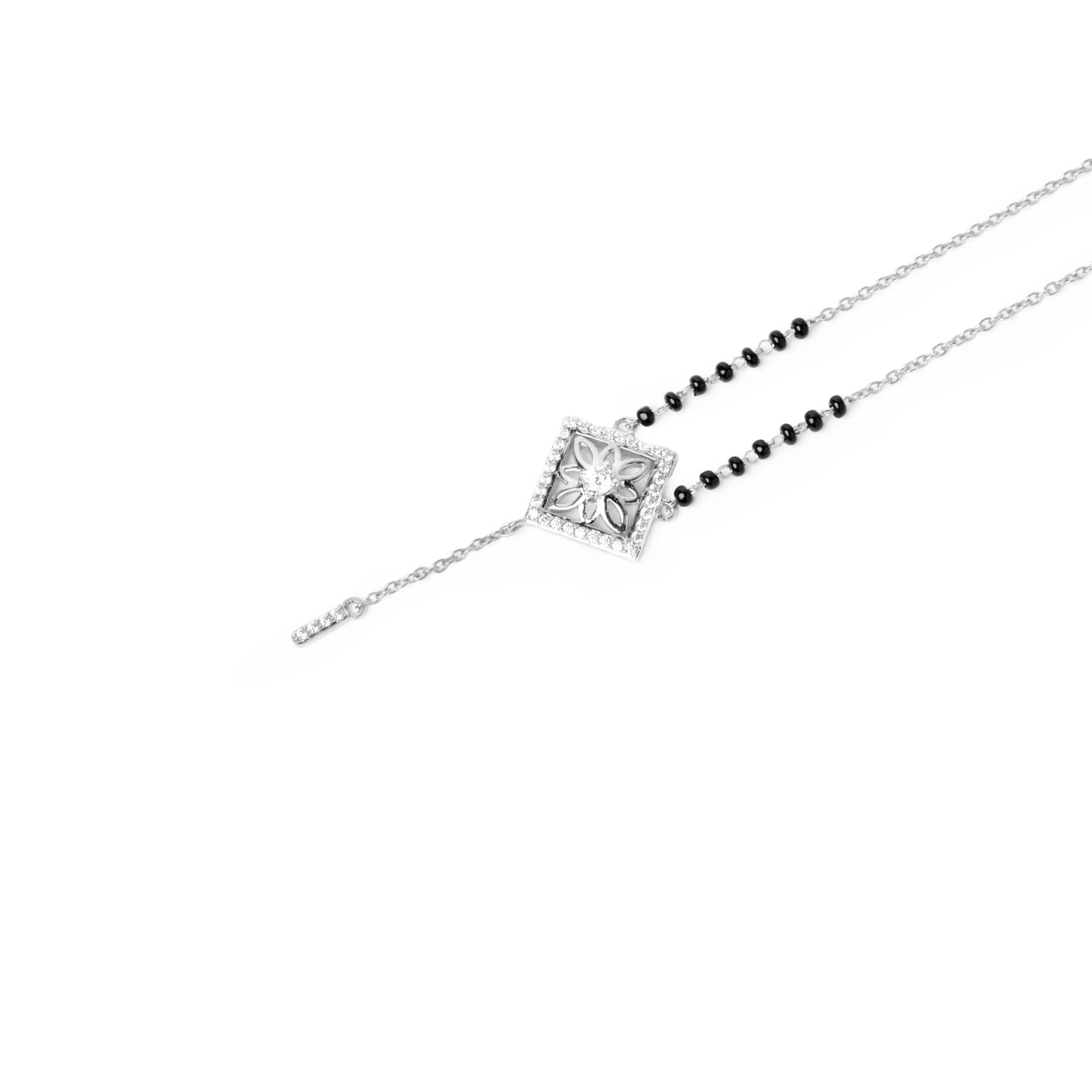 White Rhodium Plated Sterling Silver