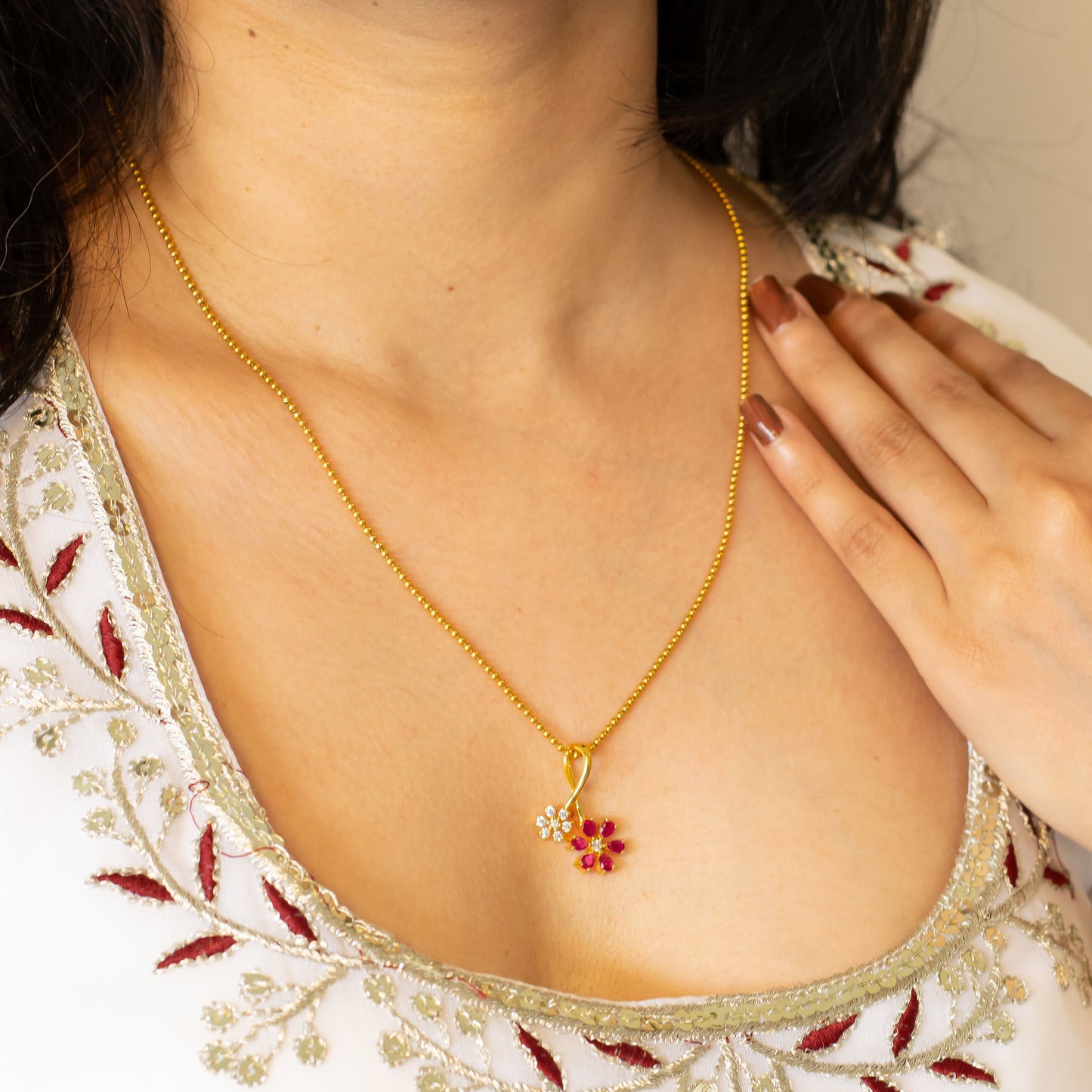 Florette Pendant (Without Chain)