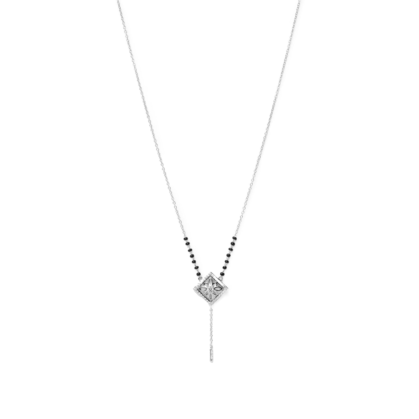 White Rhodium Plated Sterling Silver