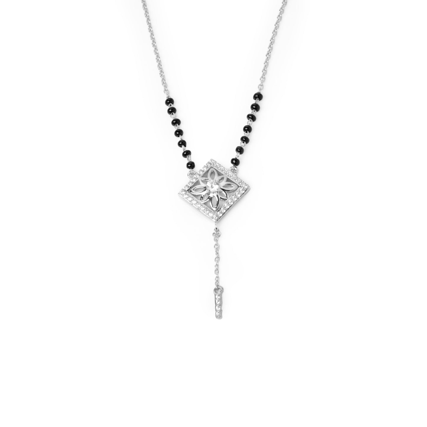 White Rhodium Plated Sterling Silver