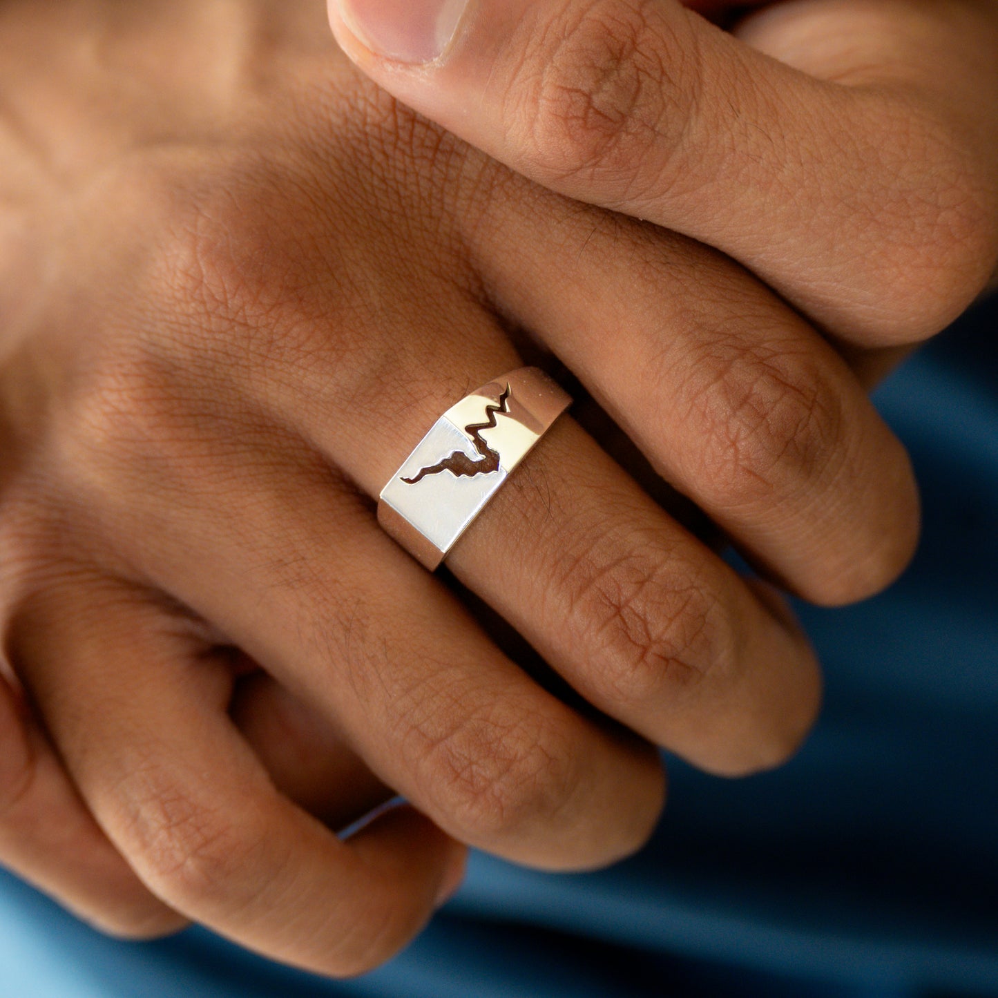 Riven Ring Silver
