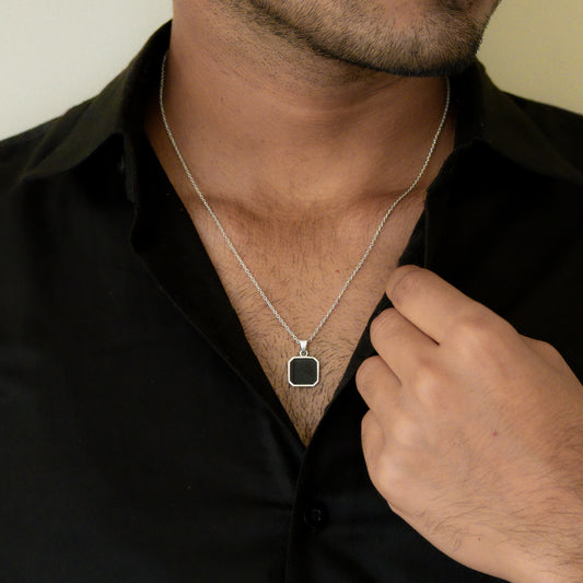 Crest Pendant Silver