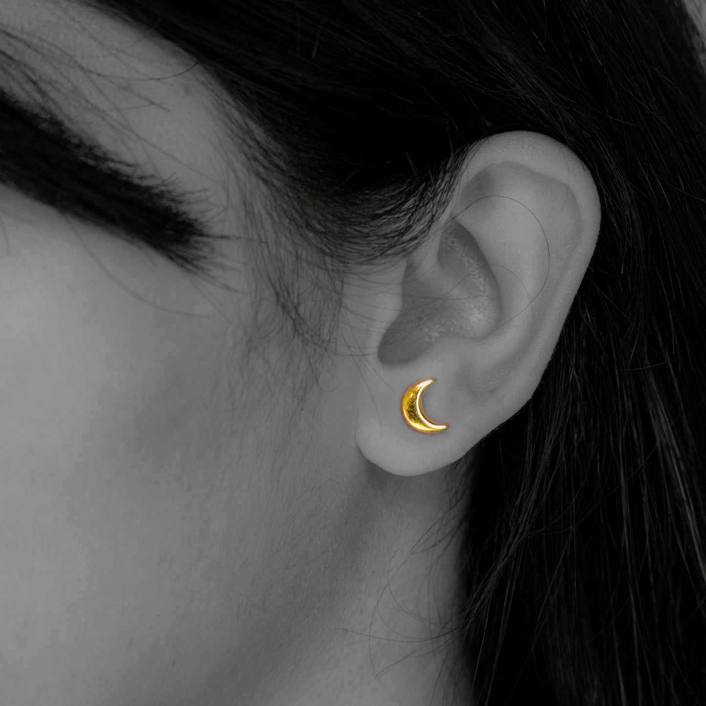 Crescent Studs for Women and Kids