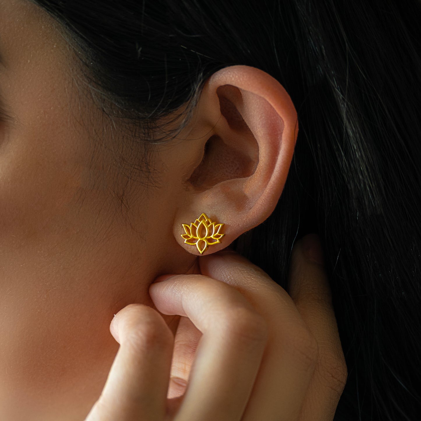 Lotus earrings