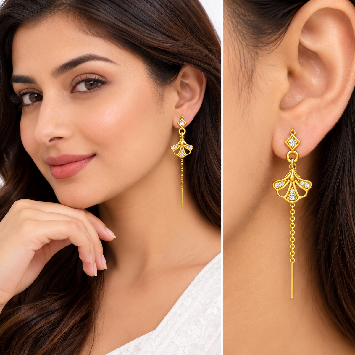 Swanveil Earrings