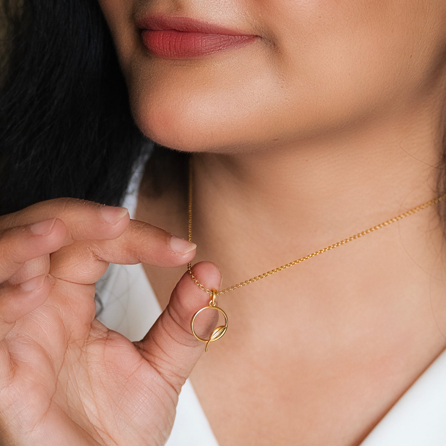 Lush Leaf Pendant (Without chain)
