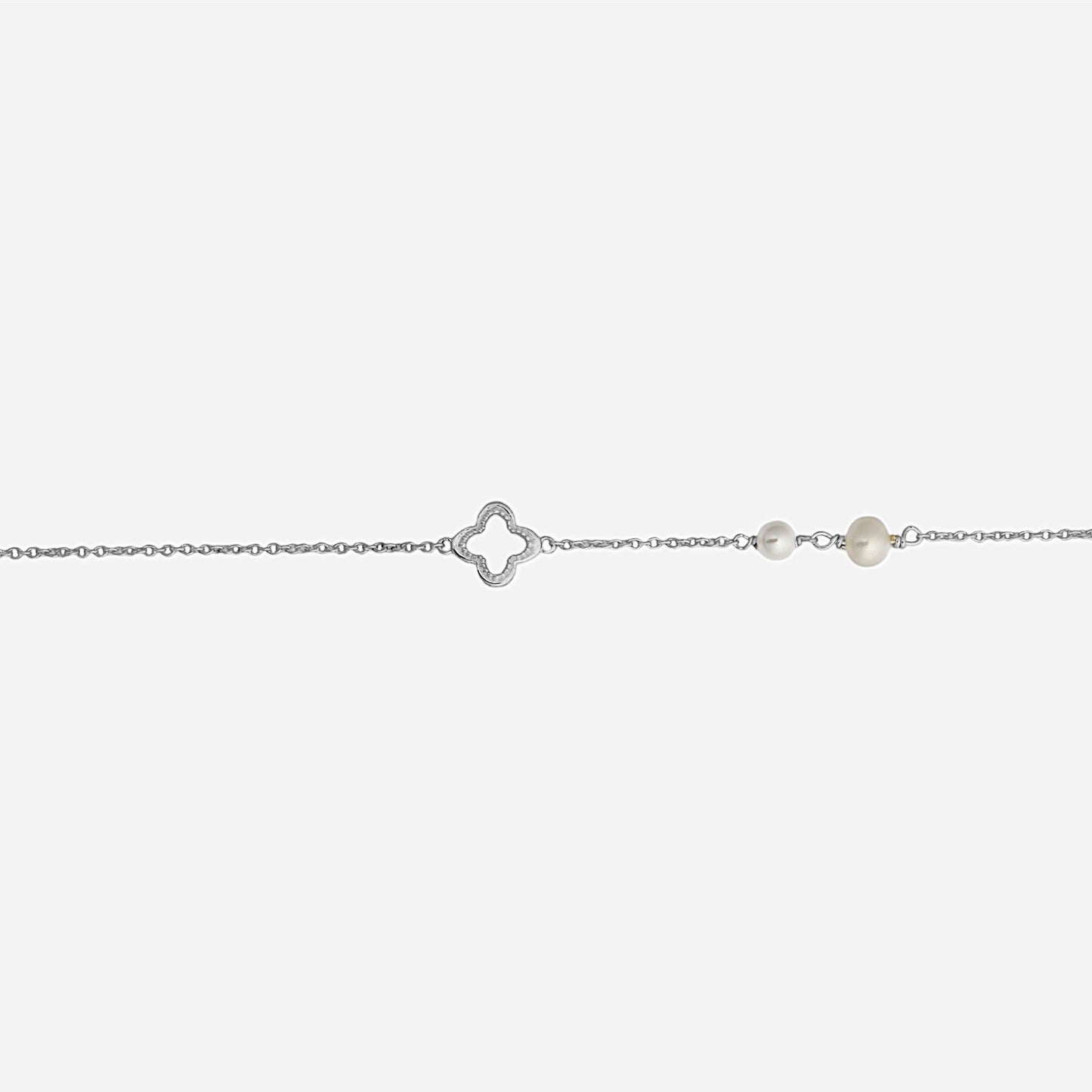 White Rhodium Plated Sterling Silver