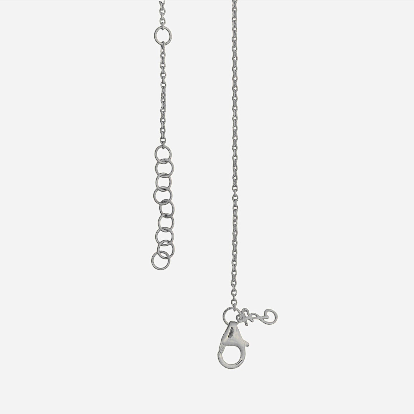 White Rhodium Plated Sterling Silver