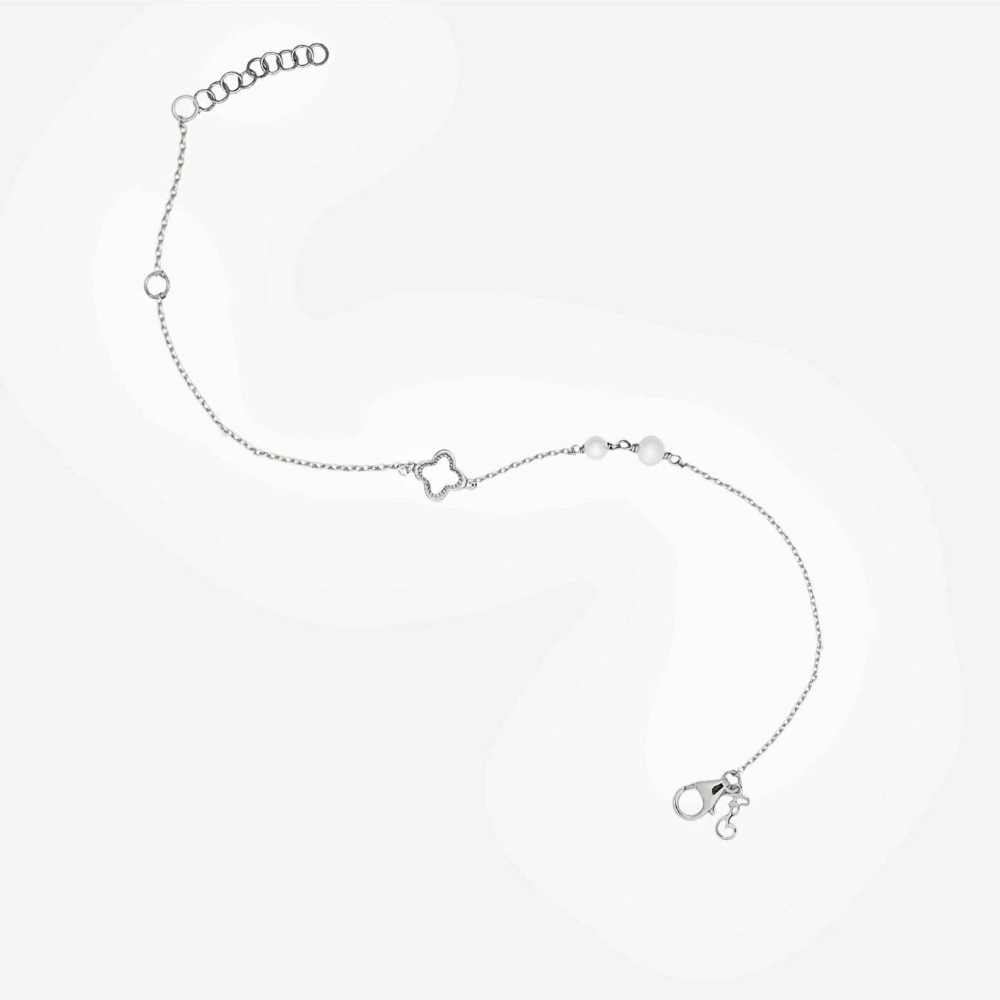 White Rhodium Plated Sterling Silver