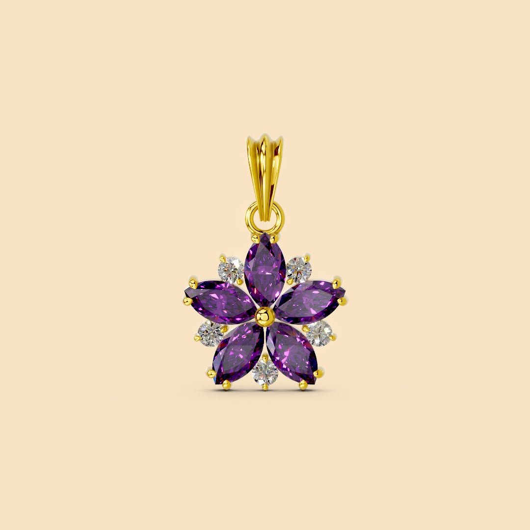 Allure Pendant Purple (without chain)
