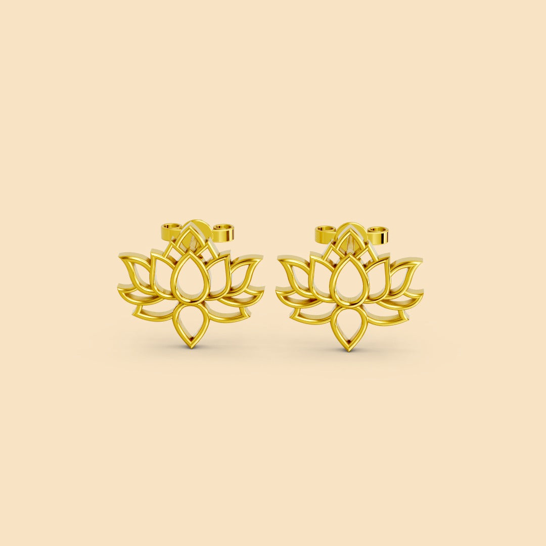 Lotus earrings