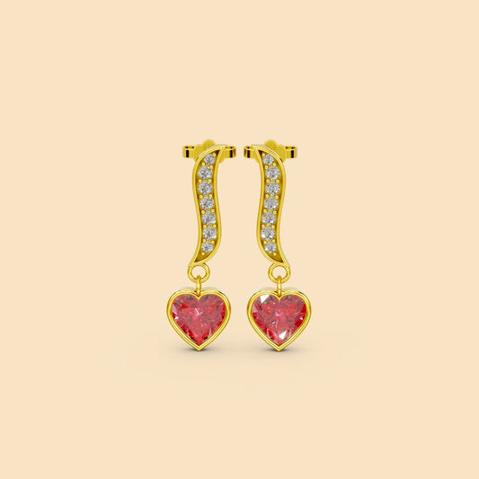 Crimson Love Earrings